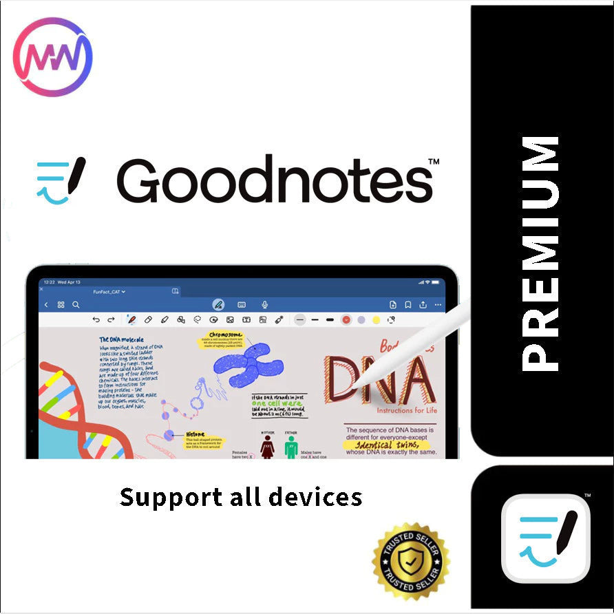 [Original Private] GoodNotes 6 & 7 Premium | Text-Focused Documents, Tables & Checklist Records (All Devices)