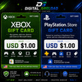 PlayStation Store & Xbox PlayStation Store Gift Card (US) – $1 USD Digital Code