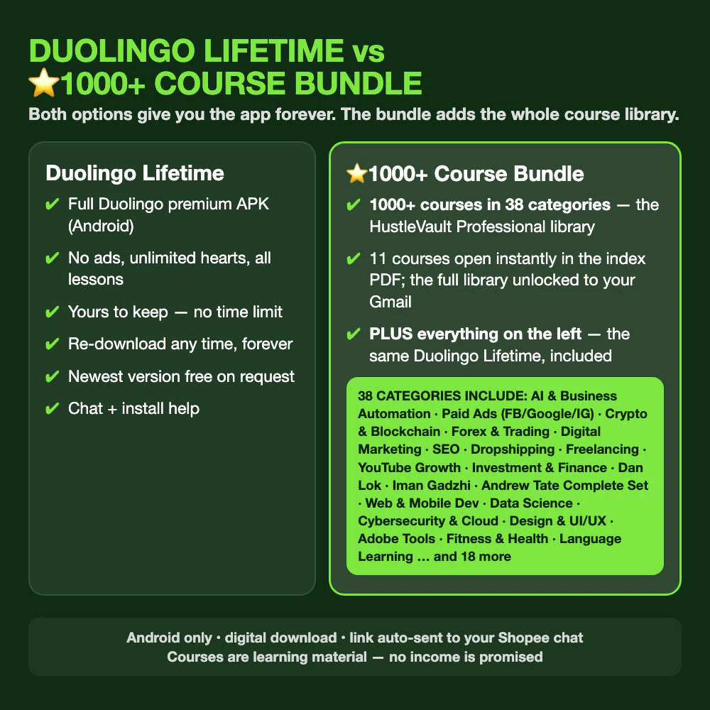Duolingo Premium Android Lifetime – Learn Languages Faster Without Limits [INSTANT DELIVERY]