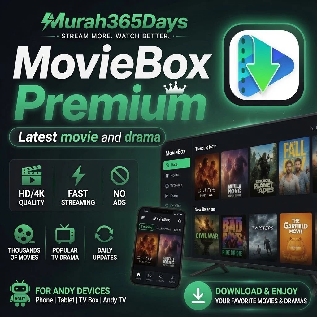 MovieBox Pro VIP Unlimited Drama Streaming Premium | Fast Access | Full Standards & HD | Exclusive Content