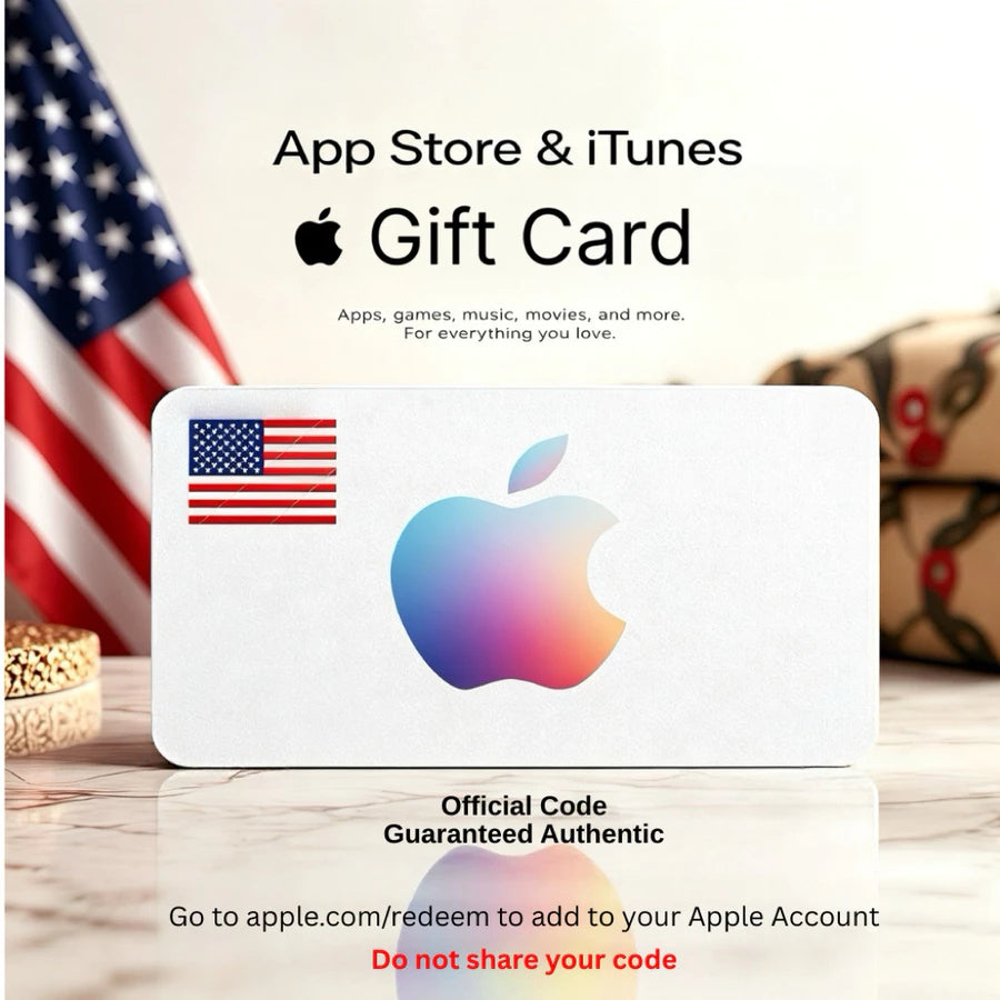 Apple Gift Card USA Region US App Store & iTunes Digital Top Up Code